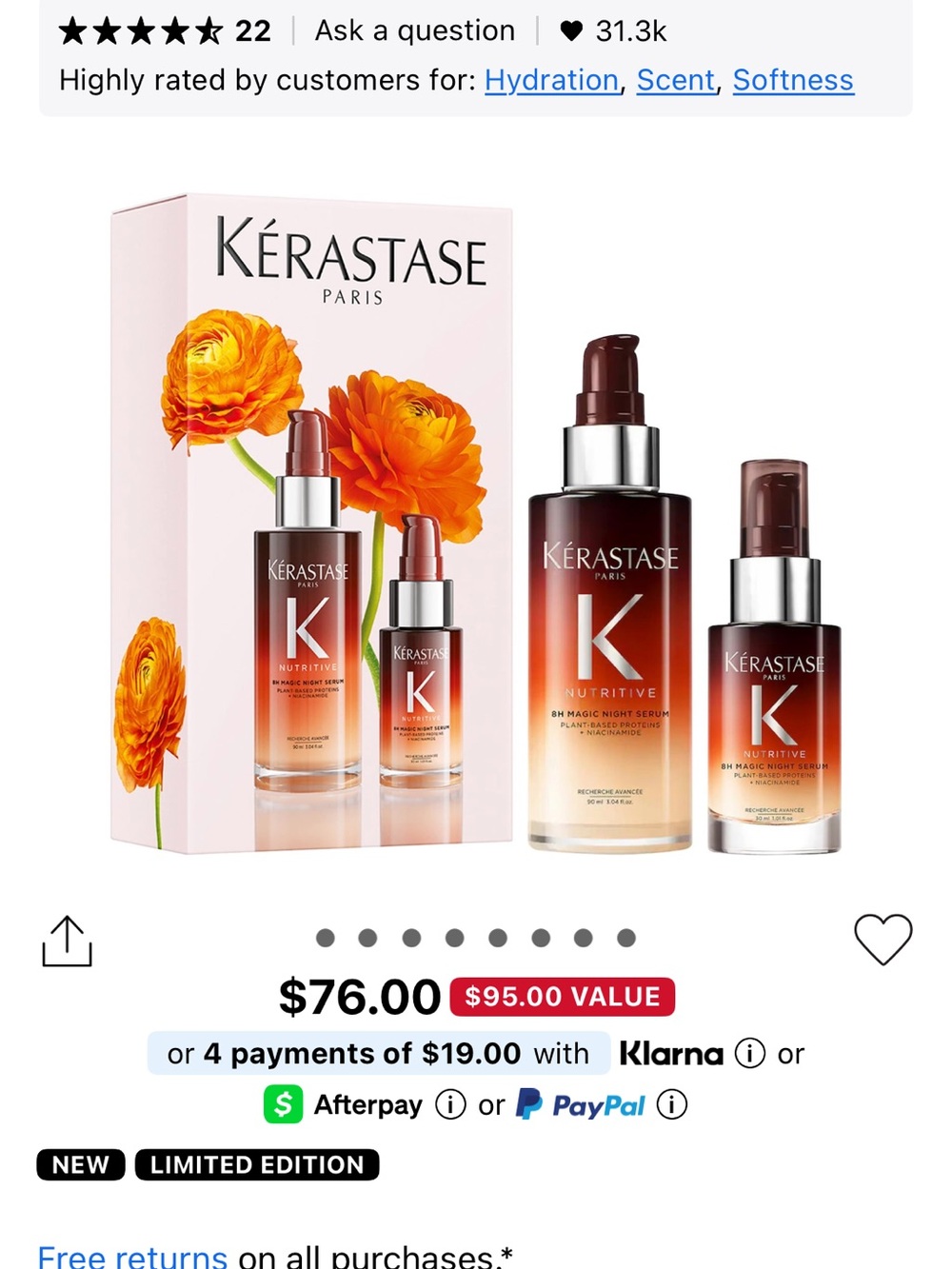 Kérastase Nutritive Hair Serum Set - Picture 3 of 3